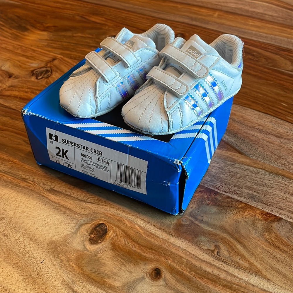 Adidas Superstar Crib Shoe size 2